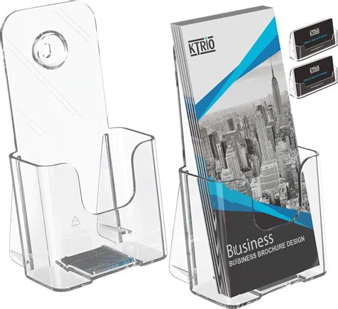 flyer with business card holder.